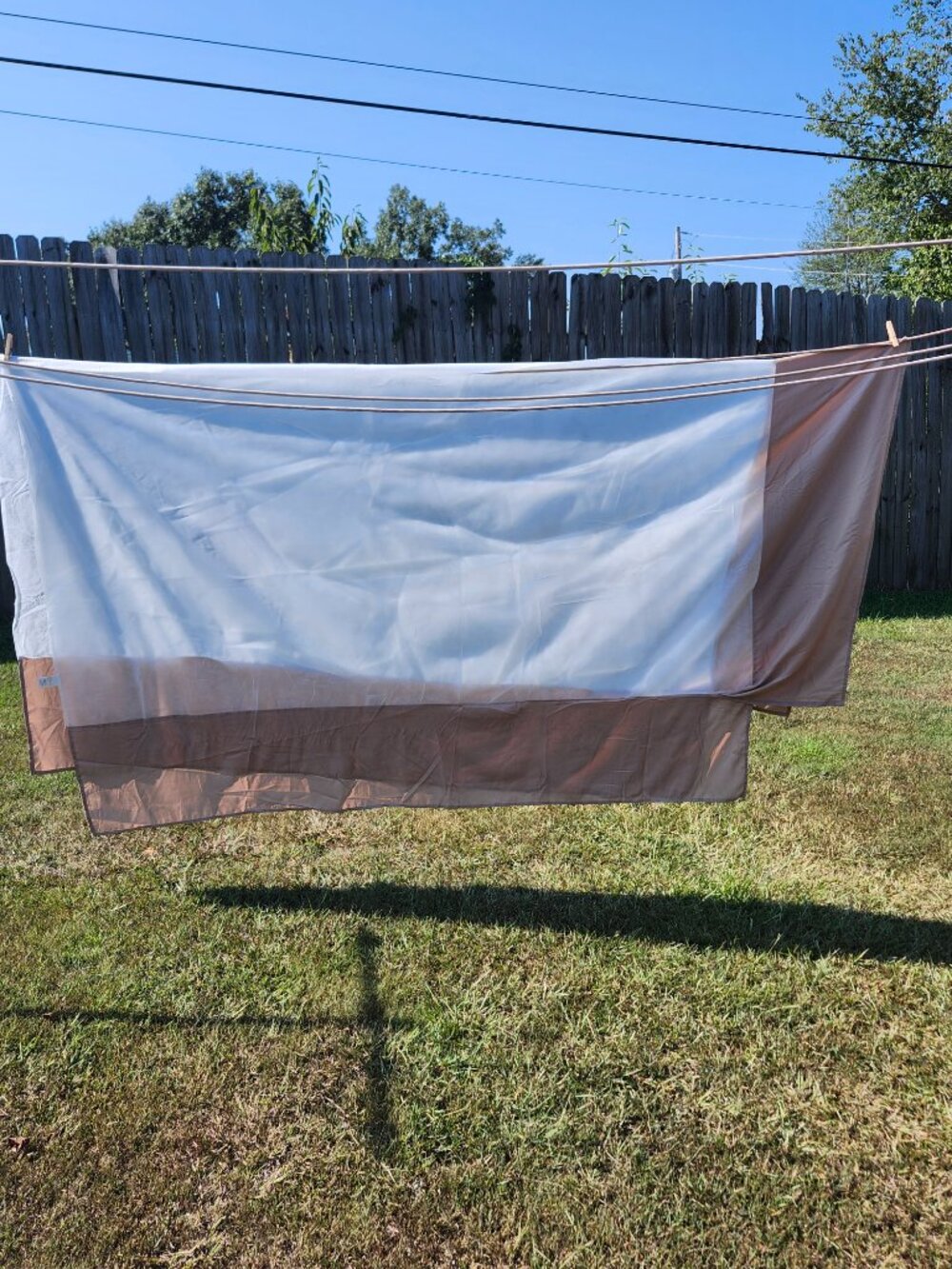 Mainstays King size tan bed skirt